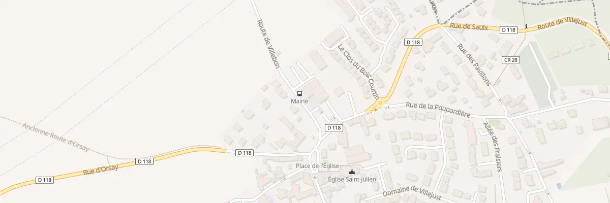 Plan du 2 Rte de Villebon à Villejust
