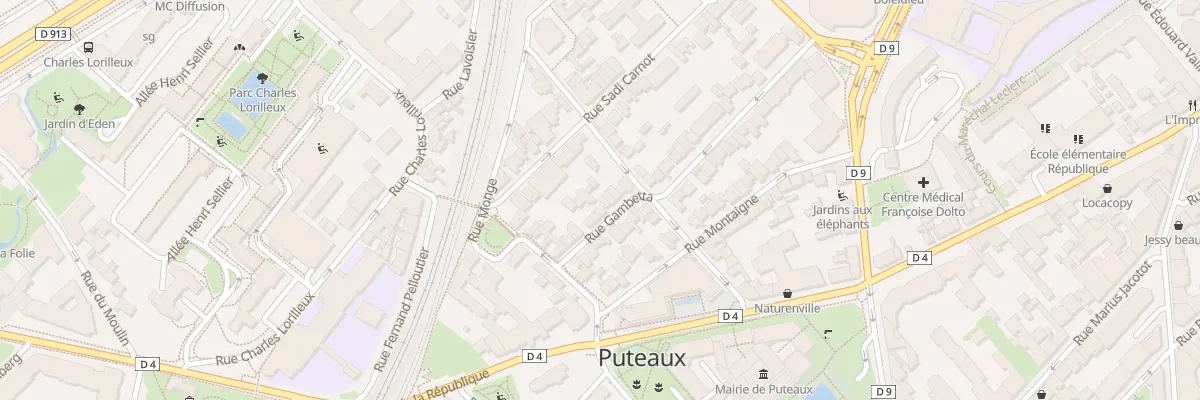 Plan du 15 Rue Gambetta à Puteaux
