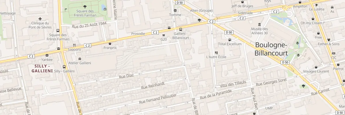 Plan du 118 Rue de Billancourt à Boulogne-Billancourt