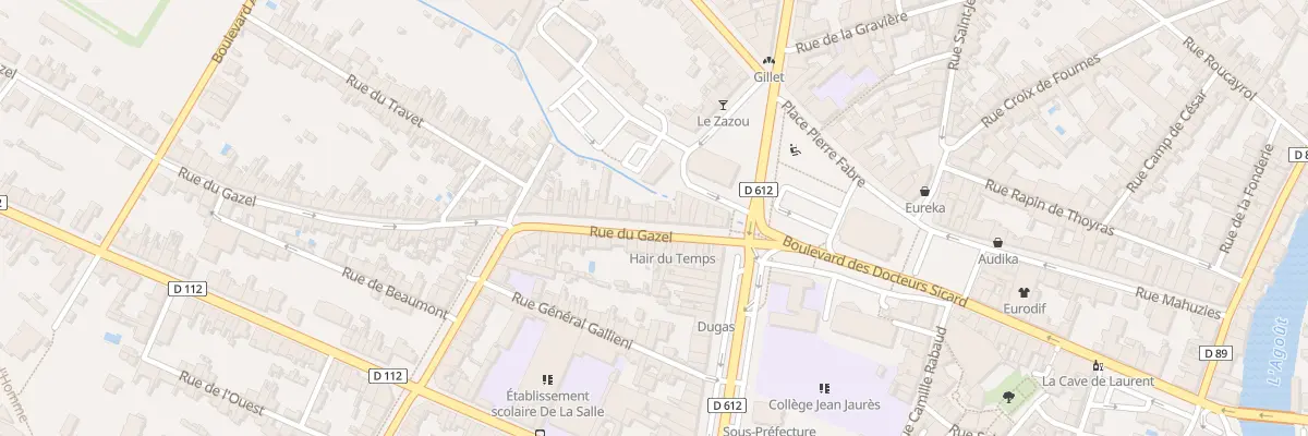 Plan du 14 Rue du Gazel à Castres