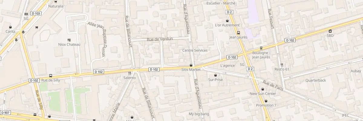 Plan du 138 Rue de Paris à Boulogne-Billancourt