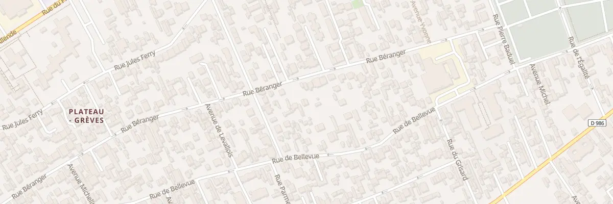 Plan du 83 Rue Béranger à Colombes