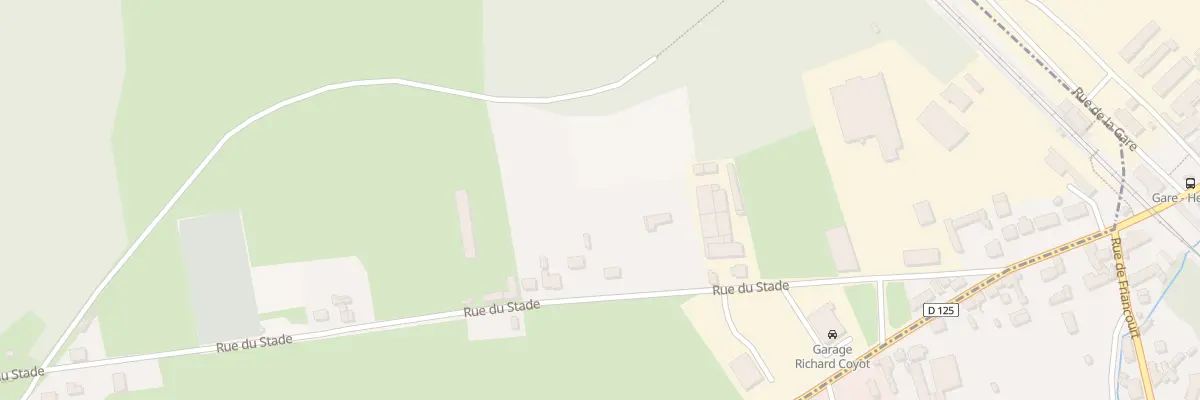 Plan du 672 Rue du Stade à Berthecourt
