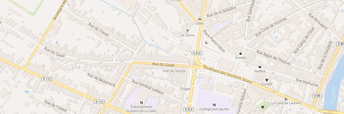 Plan du 12 Rue du Gazel à Castres