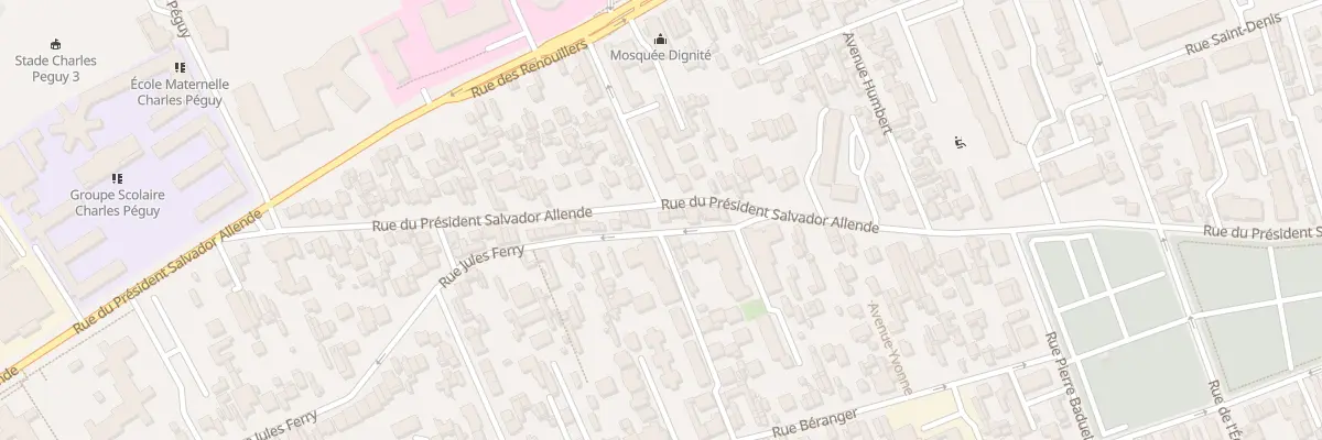 Plan du 63 Rue du Pdt Salvador Allende à Colombes