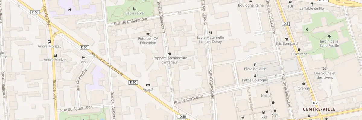 Plan du 85 Rue de Billancourt à Boulogne-Billancourt