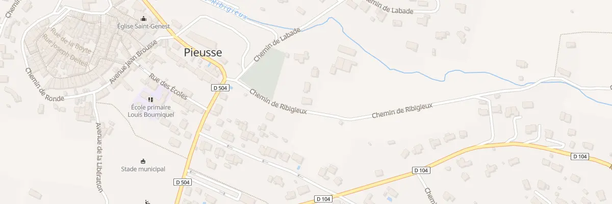 Plan du 5289 Che du Ribigieux à Pieusse