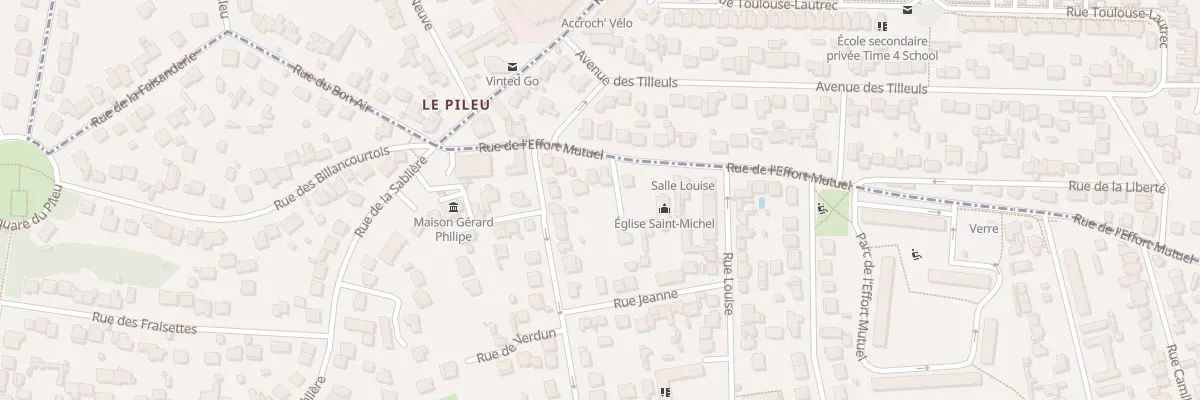 Plan du 51 Rue de l’Effort Mutuel à Palaiseau