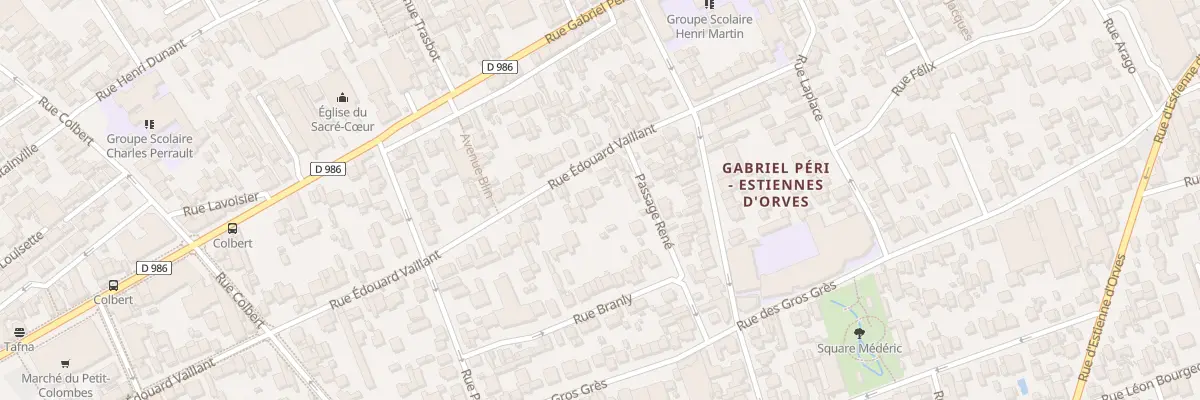 Plan du 31 Rue Edouard Vaillant à Colombes