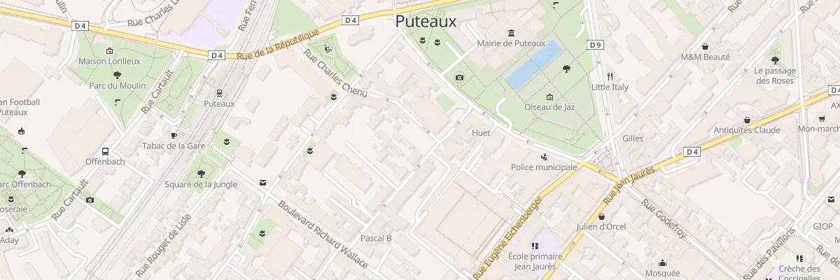 Plan du 27 Rue Lucien Voilin à Puteaux