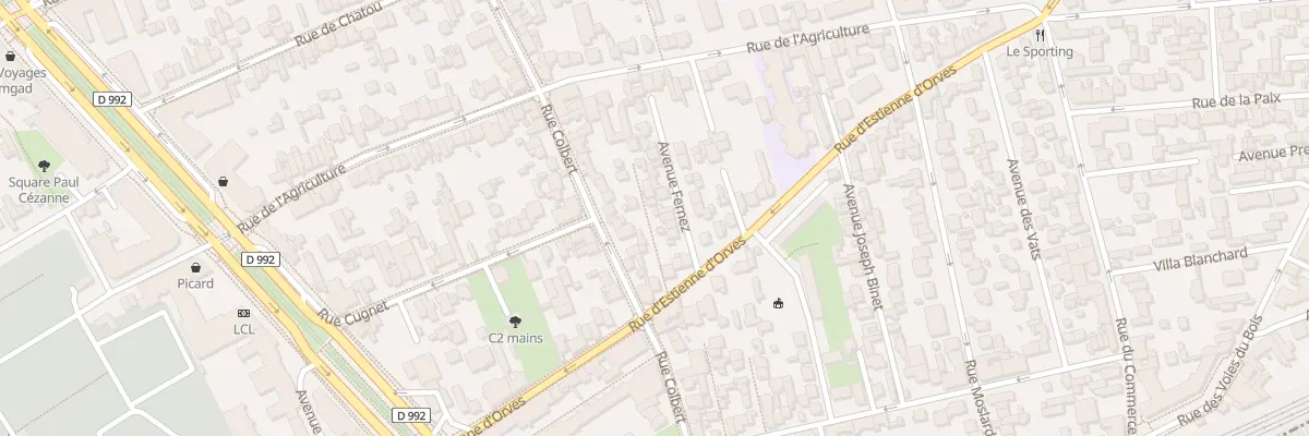Plan du 2 Av Roncevaux à Colombes