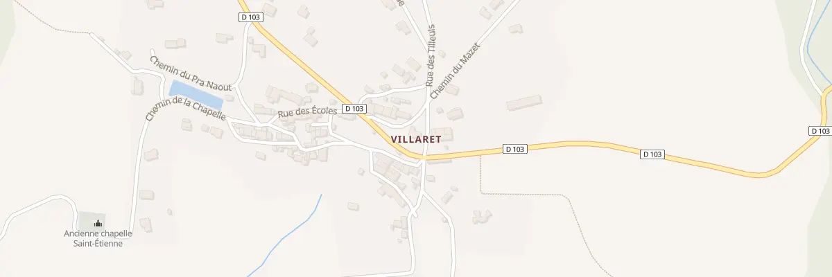 Plan du 1 Rue des Chenes à Brousses-et-Villaret