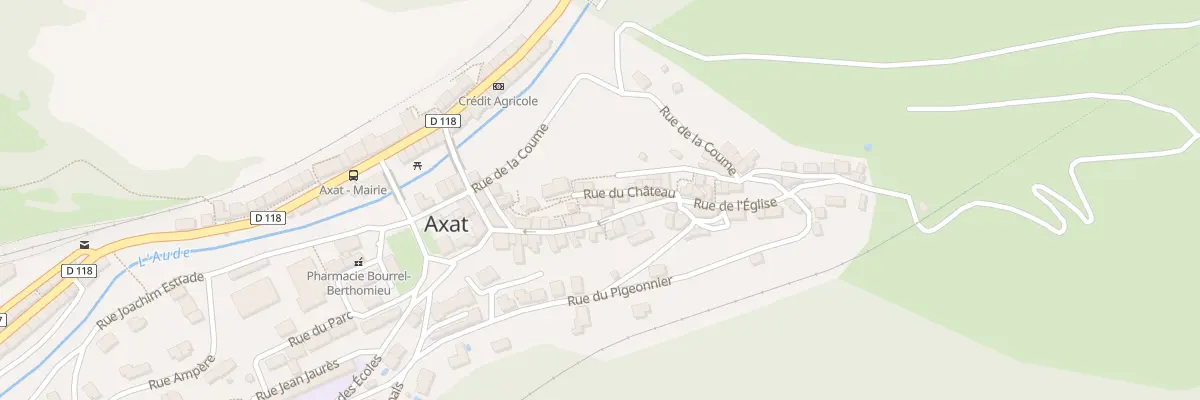 Plan du 219 Le Village à Axat