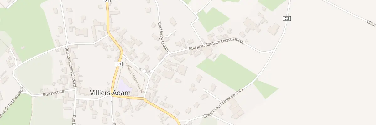 Plan du 3B Rue Jean Baptiste Lechauguette à Villiers-Adam