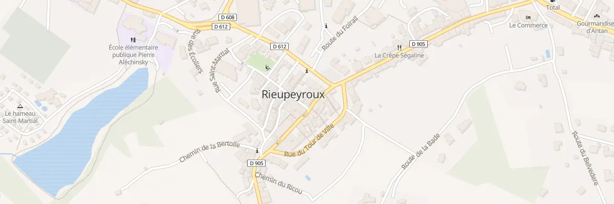 Plan du 4 Rue Droite à Rieupeyroux
