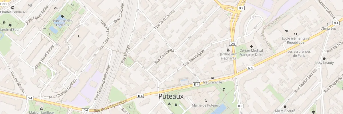 Plan du 18 Rue Gambetta à Puteaux