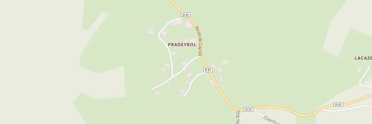 Plan du 5341 Pradeyrol à Boisset