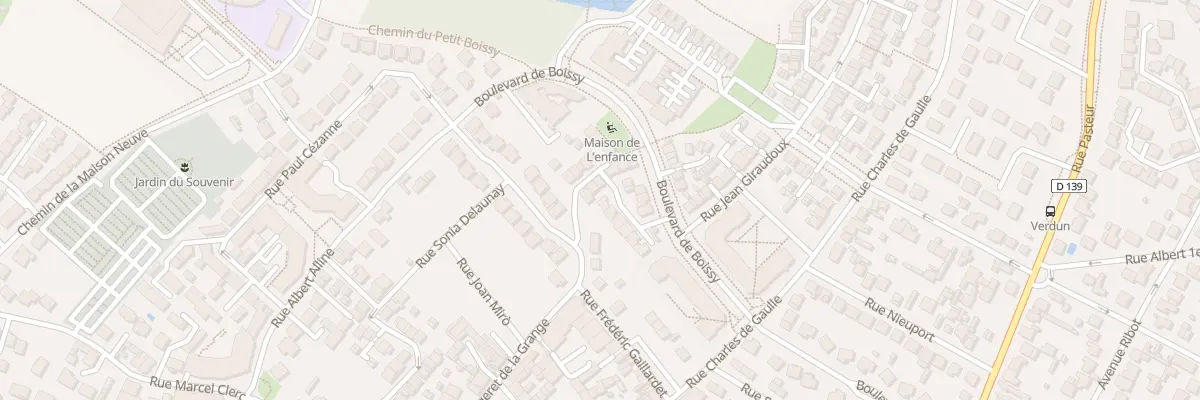 Plan du 13 Rue Marie Laurencin au Plessis-Bouchard