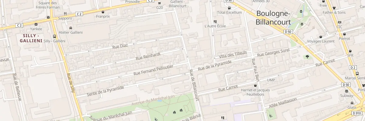 Plan du 138 Rue de Billancourt à Boulogne-Billancourt