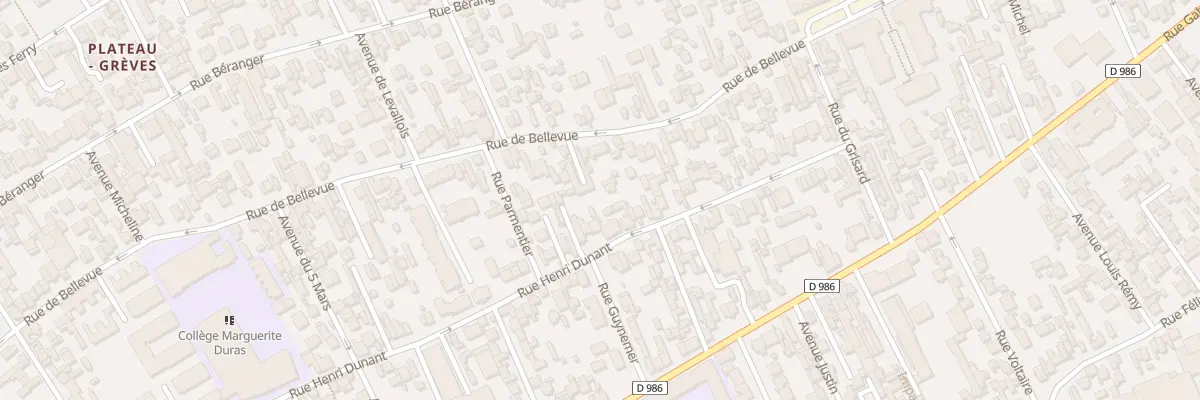 Plan du 52 Rue Henri Dunant à Colombes