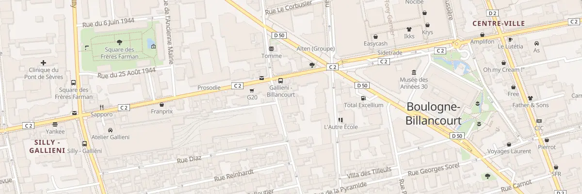 Plan du 129 Rue de Billancourt à Boulogne-Billancourt