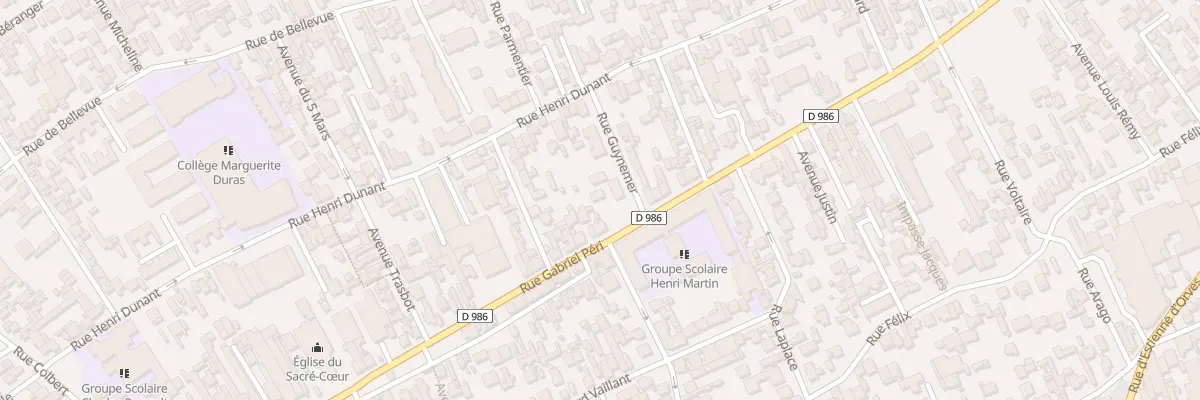 Plan du 286 Rue Gabriel Péri à Colombes