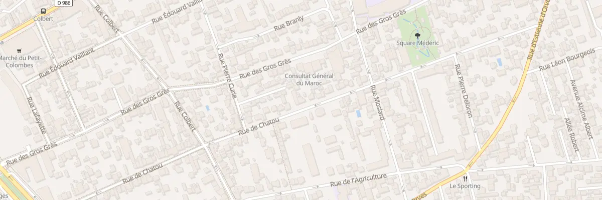 Plan du 86 Rue de Chatou à Colombes