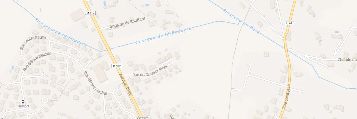 Plan du 18 Rue du Docteur Pinel à Castres