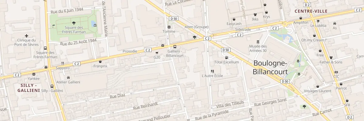 Plan du 131 Rue de Billancourt à Boulogne-Billancourt
