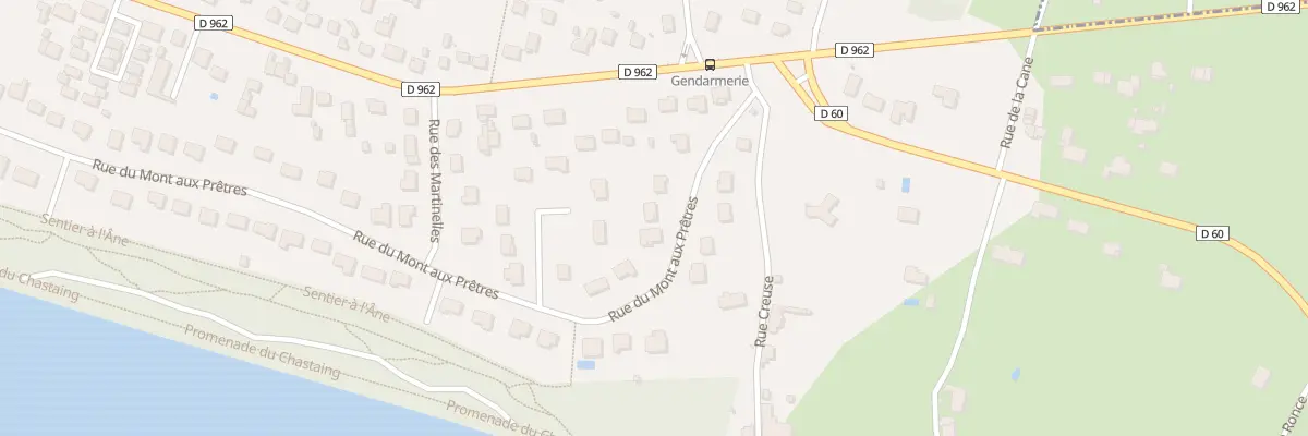 Plan du 83 Rue du Mont aux Prêtres à Châteauneuf-sur-Loire