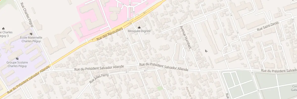 Plan du 178 Rue du Pdt Salvador Allende à Colombes