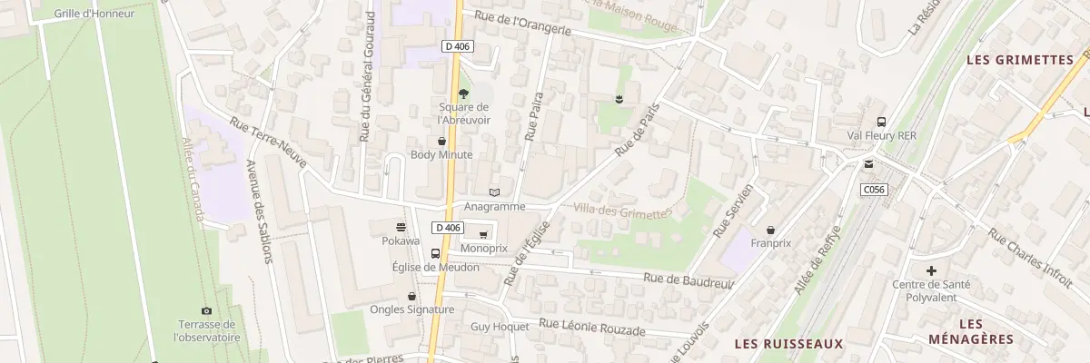 Plan du 158 Rue de Paris à Meudon