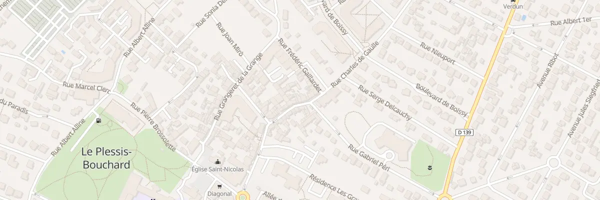 Plan du 69 Rue Charles de Gaulle au Plessis-Bouchard