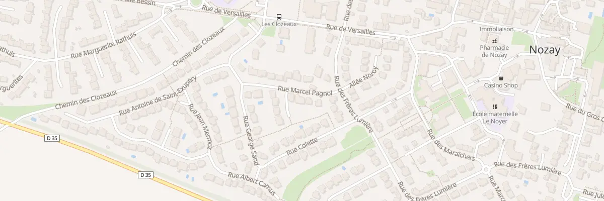 Plan du 6 Rue Marcel Pagnol à Nozay