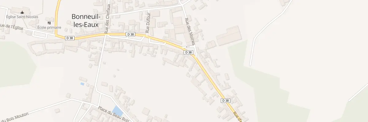 Plan du 28 Rue de la Ville à Bonneuil-les-Eaux