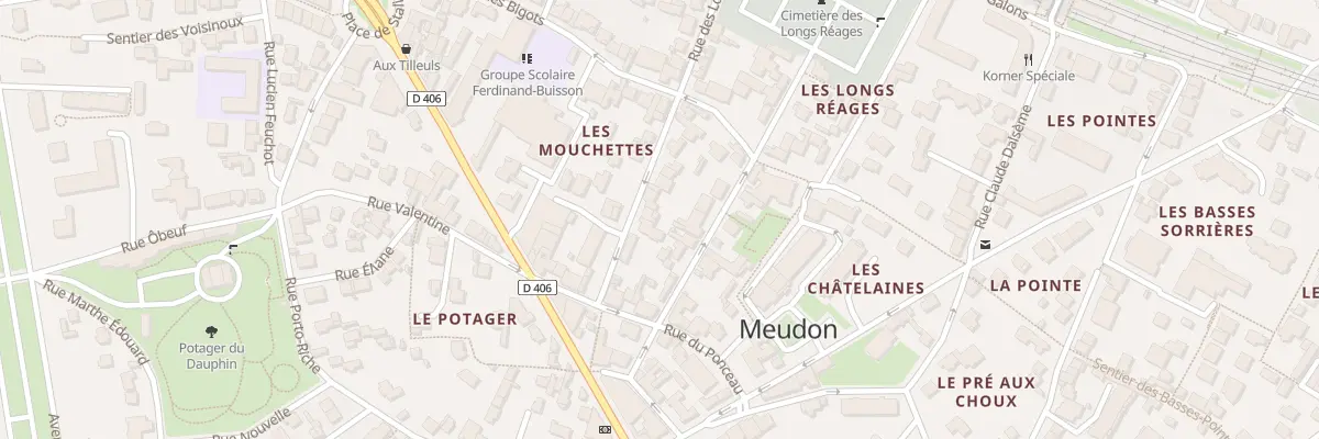 Plan du 6 Rue des Longs Réages à Meudon
