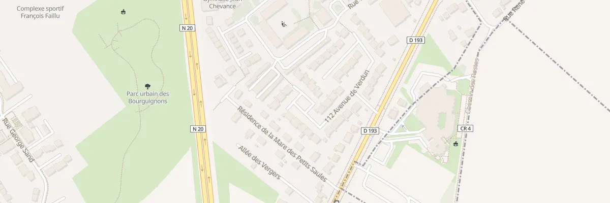 Plan du 112 Av de Verdun à Égly