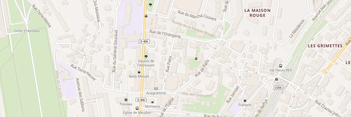 Plan du 7 Rue Paira à Meudon