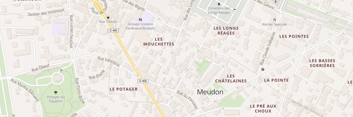 Plan du 8 Rue des Longs Réages à Meudon