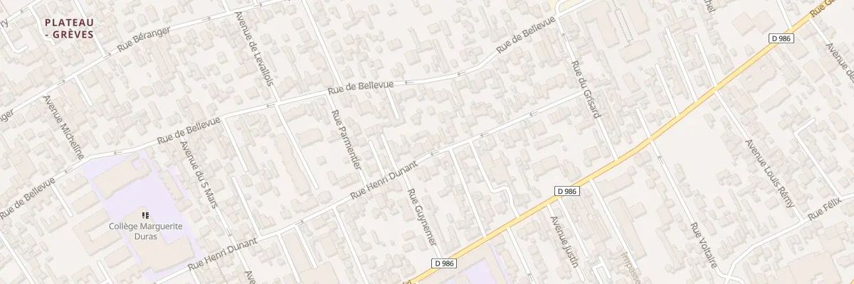 Plan du 50 Rue Henri Dunant à Colombes