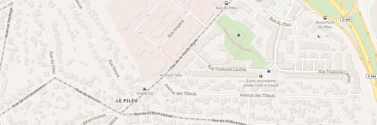 Plan du 89 Rue Toulouse Lautrec à Massy