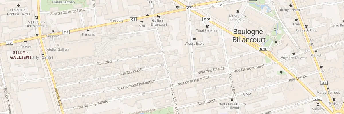 Plan du 139B Rue de Billancourt à Boulogne-Billancourt
