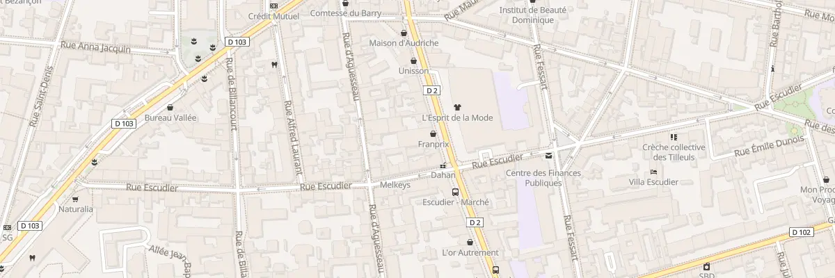 Plan du 20 Bd Jean Jaurès à Boulogne-Billancourt