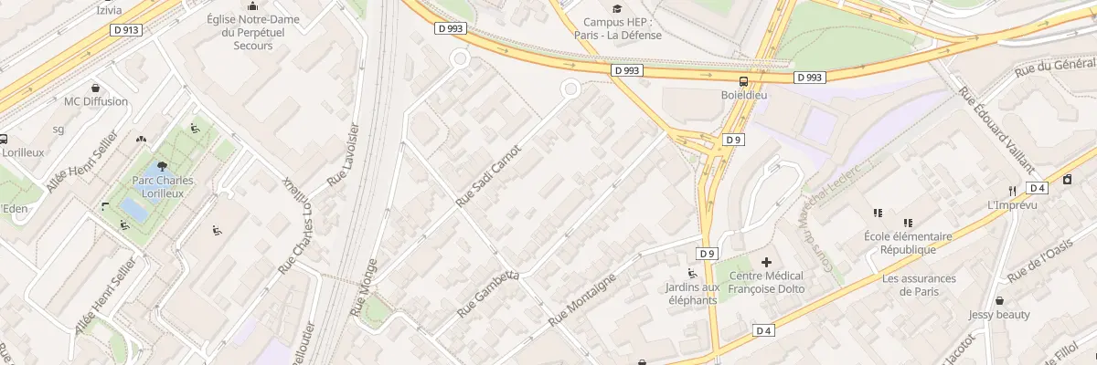 Plan du 37 Rue Gambetta à Puteaux
