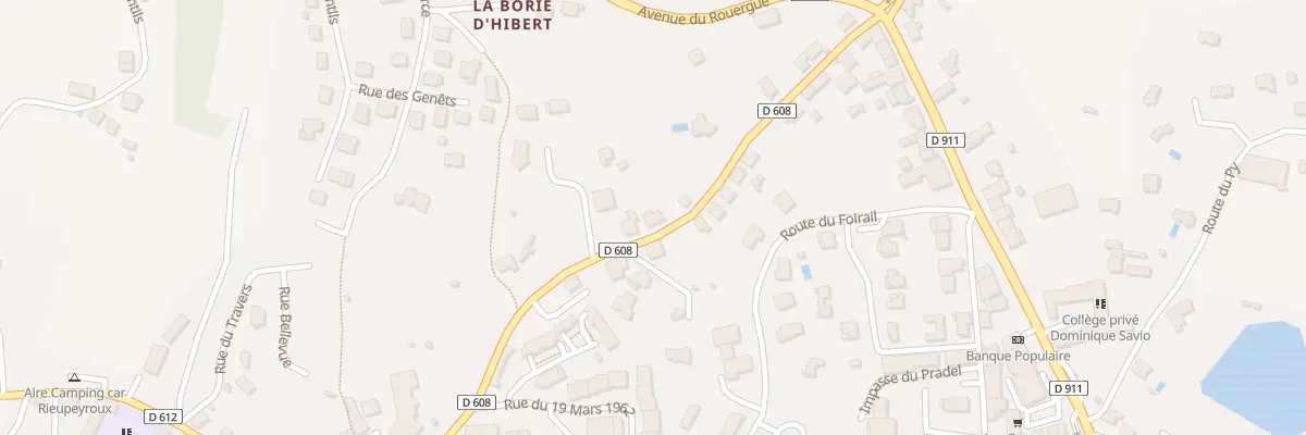 Plan du 23 Rue de Panassac à Rieupeyroux
