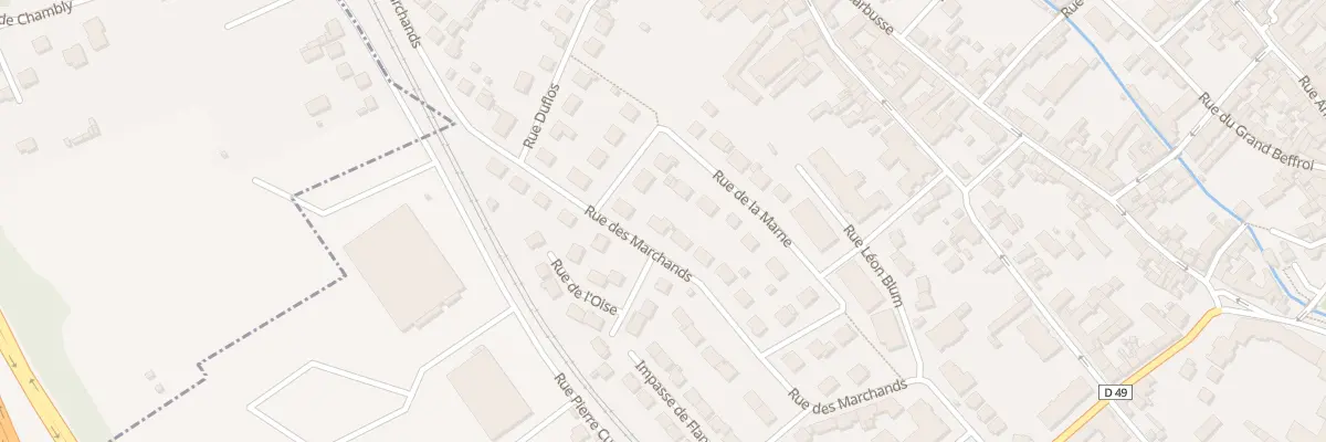 Plan du 342 Rue des Marchands à Chambly