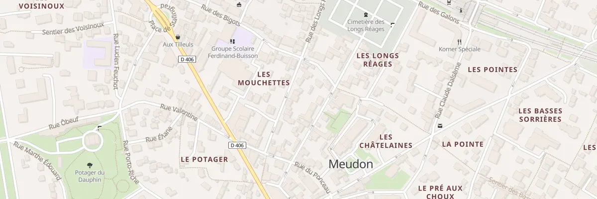 Plan du 10B Rue des Longs Réages à Meudon