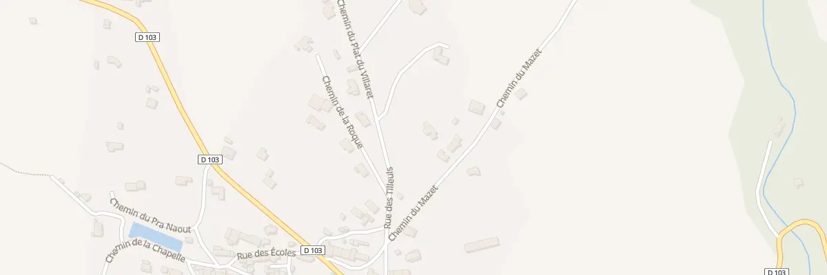 Plan du 2 Che du Pla de Villaret à Brousses-et-Villaret