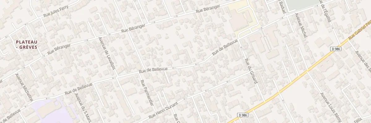Plan du 78 Rue de Bellevue à Colombes