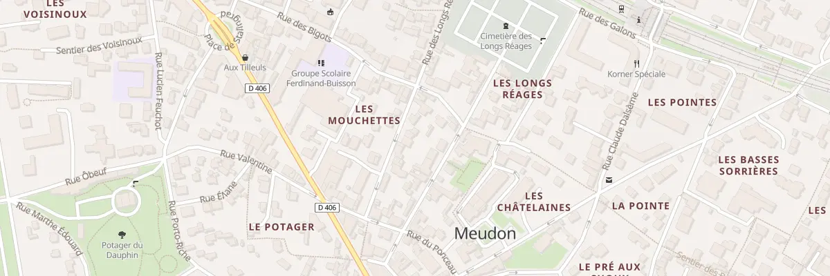 Plan du 12 Rue des Longs Réages à Meudon
